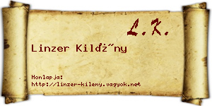 Linzer Kilény névjegykártya